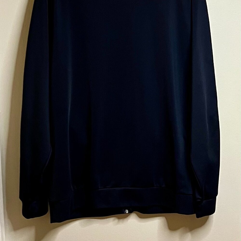 Men's adidas Tricot Track Jacket in Navy & White Size XL - Picture 8 of 8